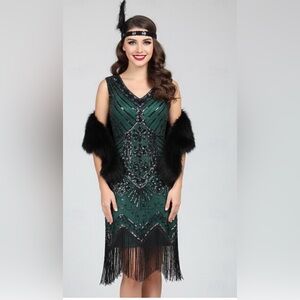 Roaring 20s 1920s Flapper Dress Size Medium